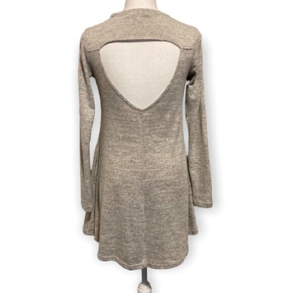The Vanity Room Long Sleeve Key Hole Swing Dress - Picture 1 of 8